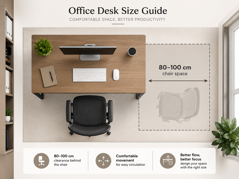 Office Desk Size Guide: How to Choose the Right Desk Dimensions for Your Workspace